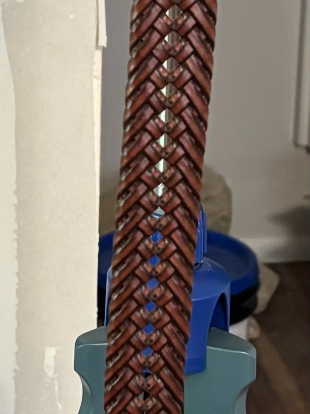 Dockers Braided Leather Belt in Brown with Brass Buckle